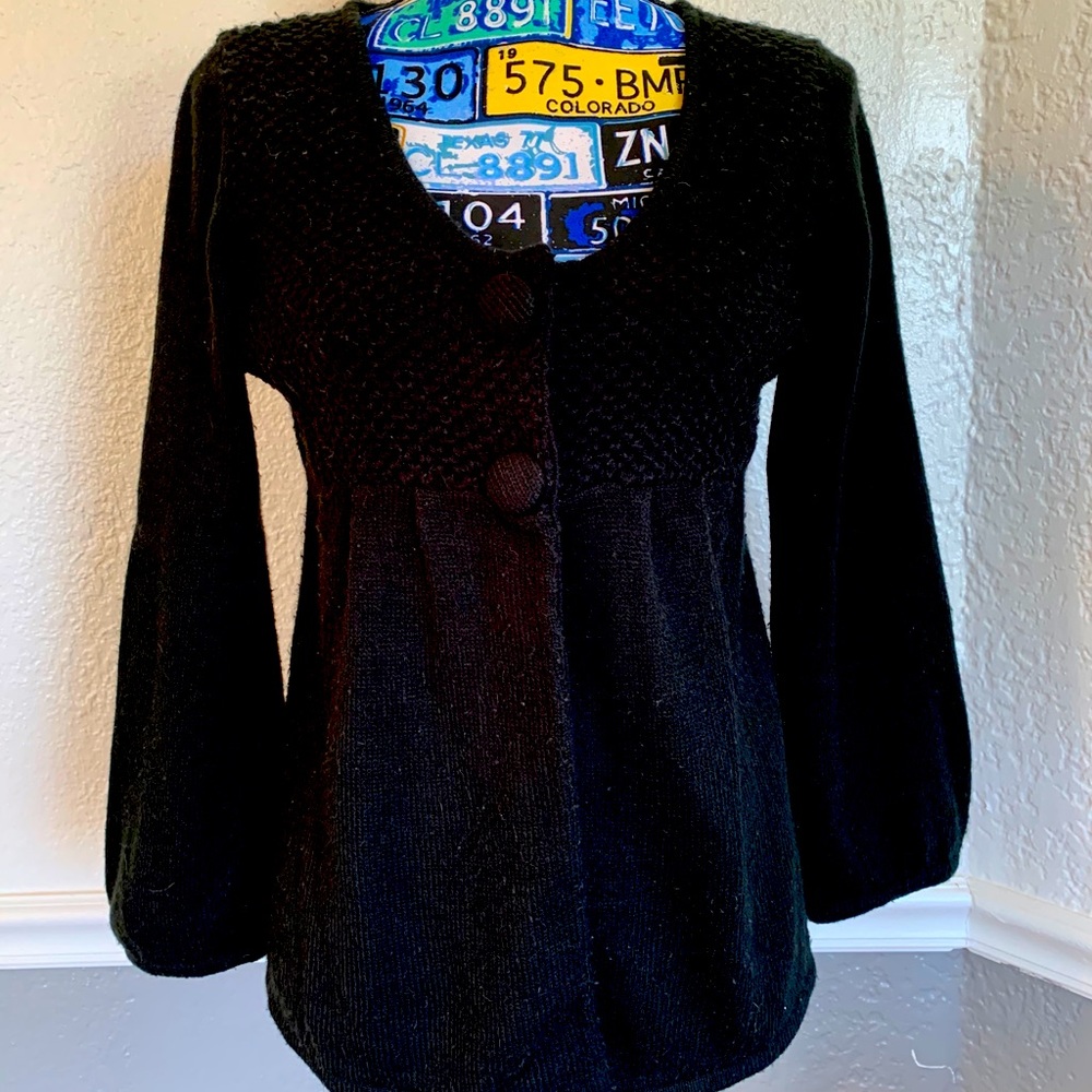 Black cardigan
